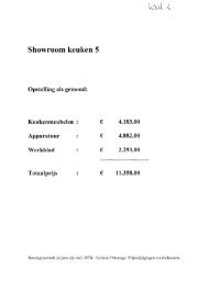 Showroom keuken 5 Opstelling als getoond - BVA Auctions