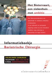 Informatieboekje Bariatrische Chirurgie - Slotervaartziekenhuis