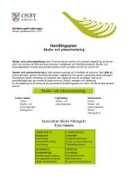Handlingsplan, studie- och yrkesorientering - Osby Kommun