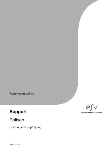 Rapport Polisen - Ekonomistyrningsverket