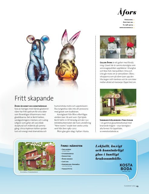 Glasriket Magasin 2013