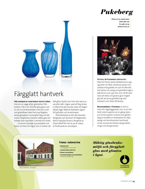 Glasriket Magasin 2013