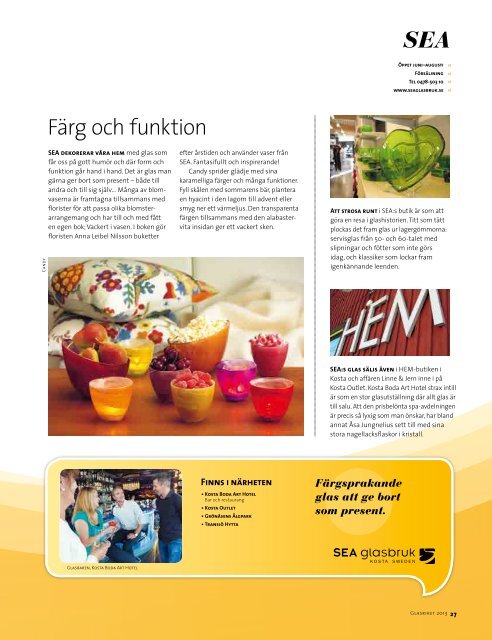 Glasriket Magasin 2013