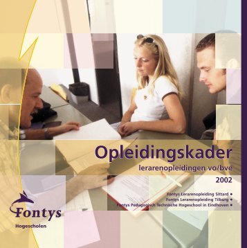 Opleidingskader Opleidingskader - Fontys