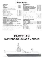 Fartplan og priser - Svendborg Havn