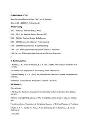 Verkort curriculum vitae dr. B.J.M. van de Wetering - Bouman GGZ