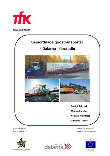 Samordnade godstransporter i Dalarna - förstudie - SiR-C