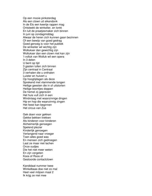 Ongekend Gedicht Zus Op Zondag 5 UT-55