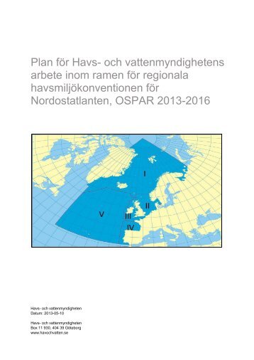 Plan för Havs- och vattenmyndighetens arbete inom ramen för ...
