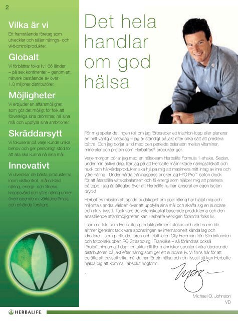 Din guide till en sundare, aktiv livsstil - Herbalife International