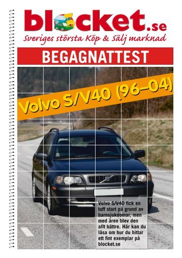 begagnattest: VOLVO s40/V40