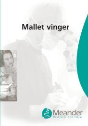 Mallet vinger - Meander Medisch Centrum