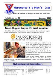 Troels Hugger Krøyer. En lokal kunstner - Hedensted Y's Men's Club