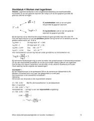 Hoofdstuk 4 Werken met logaritmen 8 23 = 38log = 3 2log 8log 8log ...