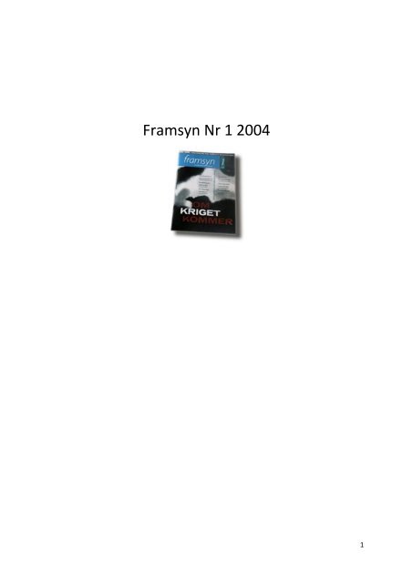 Framsyn Nr 1 2004.pdf - FOI