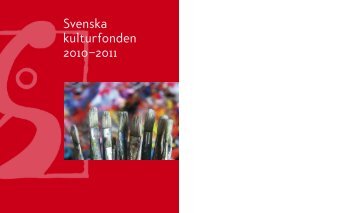 Svenska kulturfonden 2010–2011