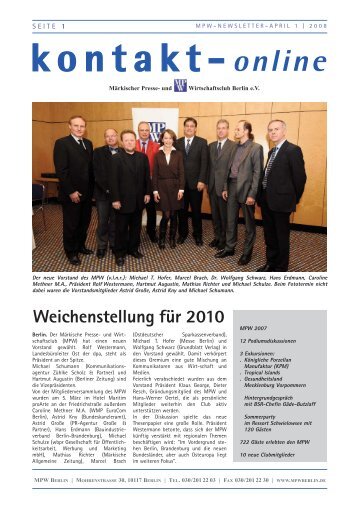 kontakt-online - Märkischer Presse