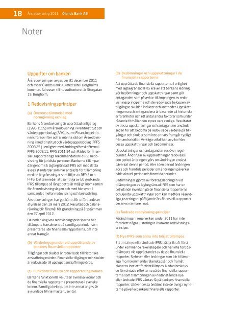 Ölands Banks årsredovisning 2011 (pdf, ca 2,15 MB)