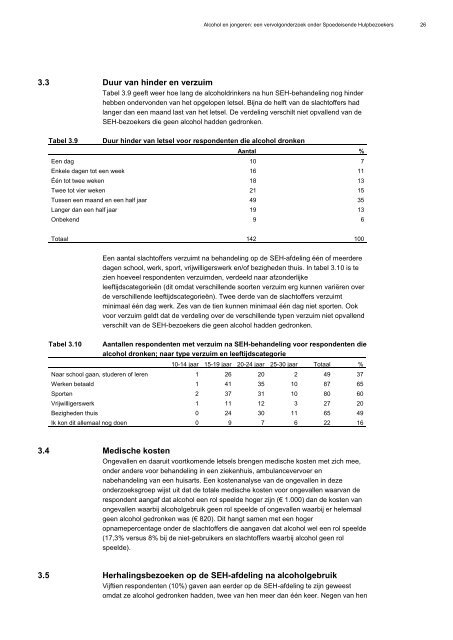 Alcohol en jongeren: een vervolgonderzoek onder Spoedeisende ...