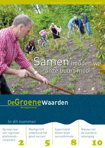 Bewonersblad De Groene Waarden - juli 2012 - Goed Wonen