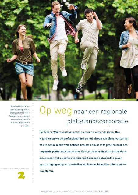 Bewonersblad De Groene Waarden - juli 2012 - Goed Wonen