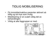 TIDLIG MOBILISERING - Nordlandssykehuset