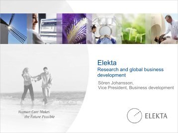 Vad vill ett företag som Elekta få ut av svensk ... - NovaMedTech