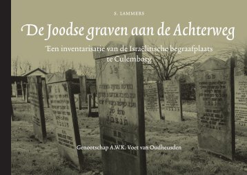00 Omslag Joodse begraafplaats - Voet van Oudheusden