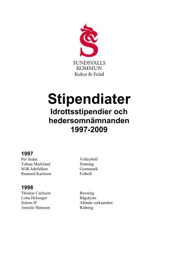 Stipendiater - Sundsvall