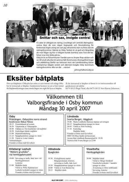 Glimåkra, Hästveda & Lönsboda - 100% lokaltidning