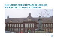 Waardestelling Hogere Textielschool De Maere ... - Het Oversticht