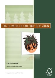 DE BOMEN DOOR HET BOS ZIEN - FSC