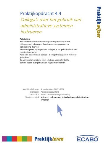 Collega's over het gebruik van administratieve systemen instrueren