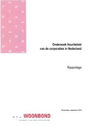 Onderzoek Huurbeleid van de corporaties in Nederland