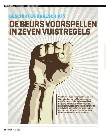 De beurs voorspellen in zeven vuistregels - VEB
