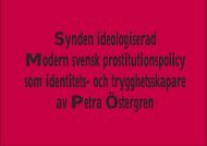 Synden ideologiserad. Modern svensk ... - Petra Östergren
