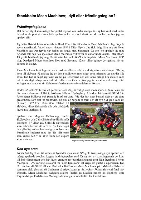 070102 Stockholm Mean Machines Idyll Eller Frmlingslegion