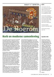 nummer 1, september 2008 - De Roerom