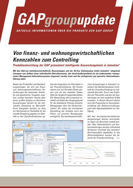 GAP Update Controlling Auswertungstools - GAP Group