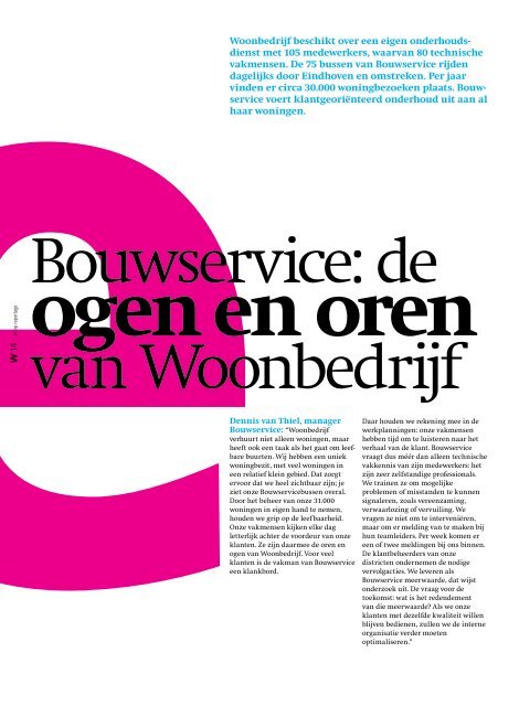 W, koerskrant Woonbedrijf (najaar 2012)