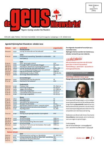 Nieuwsbrief Oktober 2010 - Geuzenhuis