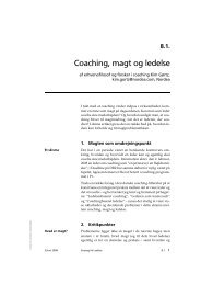 Coaching, magt og ledelse - Copenhagen Coaching Center