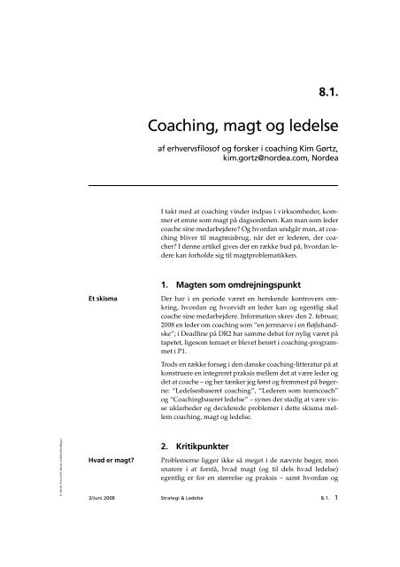 lederen som teamcoach lederen som teamcoach