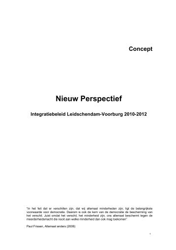 Concept - Integratiebeleid Leidschendam-Voorburg 2010