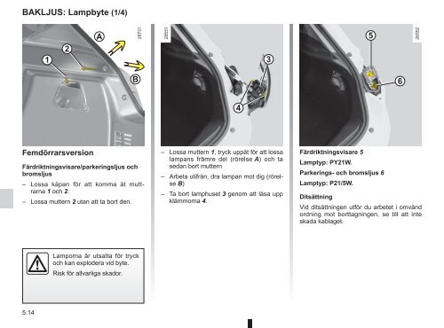 Ladda ner instruktionsbok för Nya Megane - Renault