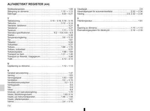 Ladda ner instruktionsbok för Nya Megane - Renault