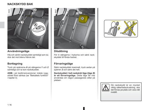 Ladda ner instruktionsbok för Nya Megane - Renault