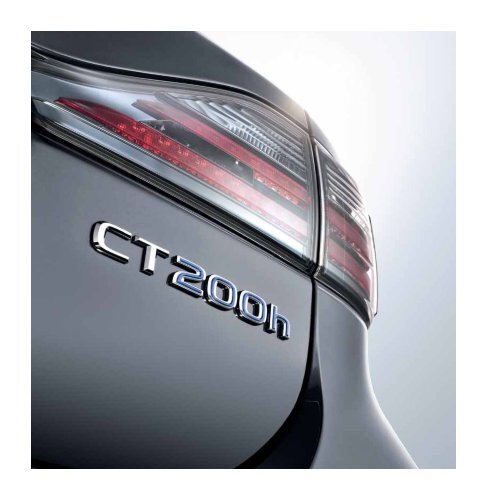 CT 200h Inspirationsbroschyr - Lexus