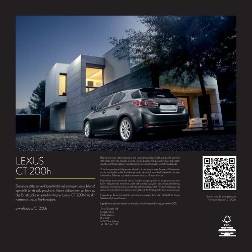 CT 200h Inspirationsbroschyr - Lexus