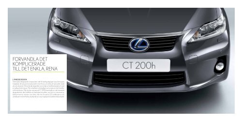 CT 200h Inspirationsbroschyr - Lexus